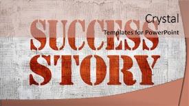  Presentation with story - PPT theme consisting of story sign painted in stencil background and a coral colored foreground