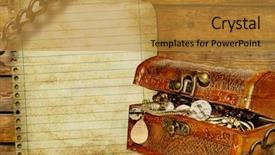  Presentation with adventure - Presentation having story time - vintage background in adventure stories background and a gold colored foreground