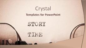  Presentation with story - Presentation theme with story-time-text-written background and a lemonade colored foreground