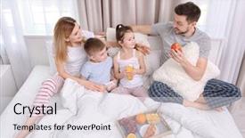  Presentation with children story - Amazing slides having story to children during breakfast backdrop and a light gray colored foreground