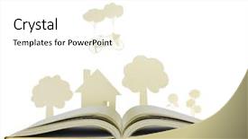  Presentation with story book fantasy - Beautiful slides featuring story writing - book of fantasy stories backdrop and a white colored foreground