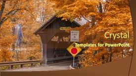  Presentation with fall colors - Cool new theme with stowe-vermont-usa-at-emily backdrop and a tawny brown colored foreground