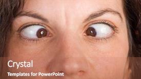  Presentation with indian woman bridal face - Cool new PPT layouts with strabismus - closeup of brunette woman face backdrop and a coral colored foreground