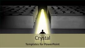  Presentation with business challenge businessman entrance maze - PPT layouts featuring straight ahead on a light background and a  colored foreground