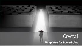  Presentation with springing ahead - Audience pleasing PPT theme consisting of straight ahead on a light backdrop and a gray colored foreground