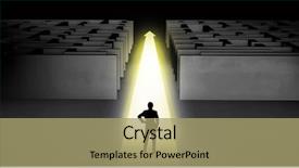  Presentation with springing ahead - Slide deck consisting of straight ahead on a light background and a mint green colored foreground