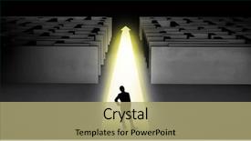  Presentation with springing ahead - Presentation consisting of straight ahead on a light background and a mint green colored foreground