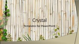  Presentation with bamboo - Presentation theme featuring straight lines square - bamboo fence background background and a lemonade colored foreground