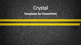  Presentation with road marking - Beautiful PPT layouts featuring straight lines square - road marking top view backdrop and a dark gray colored foreground