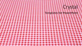  Presentation with tablecloth - Cool new presentation with straight lines square - white and red tablecloth backdrop and a coral colored foreground