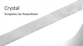  Presentation with animated ribbon cutting ceremony - Slides featuring straight ribbon isolated on white background and a  colored foreground