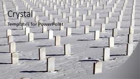  Presentation with virginia - Presentation theme with straight rows of graves background and a light gray colored foreground