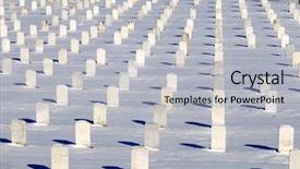  Presentation with virginia - Audience pleasing theme consisting of straight rows of graves backdrop and a light gray colored foreground
