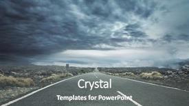  Presentation with rural farms and towns - Colorful presentation enhanced with straight rural road backdrop and a gray colored foreground