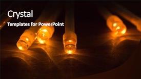  Presentation with light led - Slides enhanced with strand of decorative led lights background and a black colored foreground
