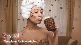  Presentation with black women beautiful woman - Cool new presentation design with strange - creative portrait of beautiful funny backdrop and a tawny brown colored foreground
