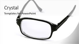  Presentation with eye - Slide set with plants - tea cups with coca background and a dark gray colored foreground.