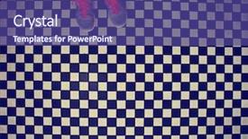  Presentation with tennis shoes - Presentation having strange - overhead photo of a pair background and a violet colored foreground