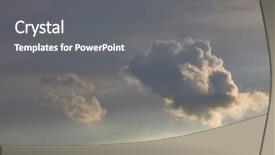 Presentation with cloud - Amazing presentation design having strange cloud in the sky backdrop and a gray colored foreground