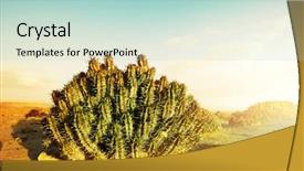  Presentation with sahara - Slide deck consisting of strange landscape - cactus in western sahara background and a  colored foreground