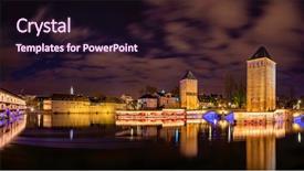  Presentation with area - PPT layouts having strasbourg france and covered bridge background and a wine colored foreground