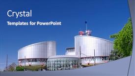  Presentation with human rights - Cool new slide set with strasbourg-france-april-16-building backdrop and a ocean colored foreground