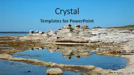  Presentation with tide - Audience pleasing PPT layouts consisting of strata - beautiful landscape at low tide backdrop and a light blue colored foreground