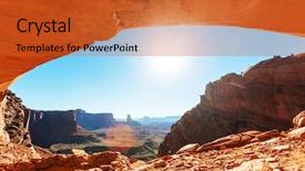  Presentation with arches national park - Slide set consisting of strata - capitol reef national park utah background and a red colored foreground