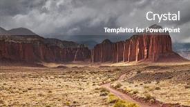  Presentation with capitol - Audience pleasing presentation theme consisting of strata - cathedral valley capitol reef national backdrop and a gray colored foreground