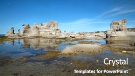  Presentation with canadian culture canada china national - Presentation theme having strata - le chateau at grande ile background and a tawny brown colored foreground