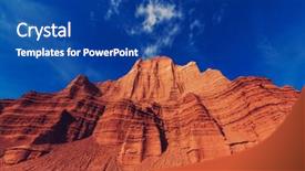  Presentation with capitol - Colorful slide set enhanced with strata - temple of the moon backdrop and a ocean colored foreground