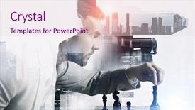  Presentation with strategy - Theme enhanced with strategic determination - playing his business strategy background and a lemonade colored foreground