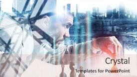  Presentation with strategy - Cool new slides with strategic determination - playing his business strategy backdrop and a lemonade colored foreground