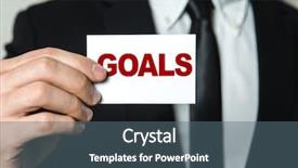  Presentation with strategic - Theme enhanced with strategic intent - goals background and a  colored foreground