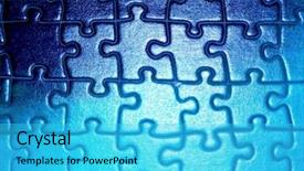  Presentation with strategic - Audience pleasing presentation consisting of strategic intent - puzzle - blue dark light backdrop and a cyan colored foreground