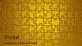  Presentation with golden yellow - Colorful PPT layouts enhanced with strategic intent - puzzle - golden yellow backdrop and a gold colored foreground