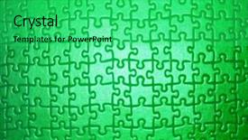  Presentation with puzzle green - Presentation theme having strategic intent - puzzle - green background and a  colored foreground