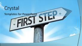  Presentation with strategic - Cool new slides with strategic plan free - first step sign backdrop and a  colored foreground