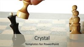  Presentation with chess - PPT layouts with strategic plan free - man playing chess background and a mint green colored foreground