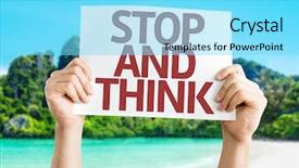  Presentation with think - Cool new presentation theme with strategic plan free - stop and think card backdrop and a arctic colored foreground