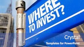  Presentation with invest - Audience pleasing slide set consisting of strategic plan property management - where to invest written backdrop and a teal colored foreground