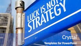  Presentation with organization - Slide set enhanced with organization development - luck is not a strategy background and a teal colored foreground