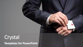  Presentation with strategy - Audience pleasing theme consisting of strategy - concept - ace backdrop and a gray colored foreground