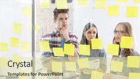  Presentation with strategies - Amazing slides having strategy - creative business colleagues discussing backdrop and a soft green colored foreground