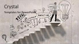  Presentation with marketing strategy - Amazing slide deck having strategy - my best marketing plan mixed backdrop and a light gray colored foreground