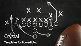  Presentation with strategy - Amazing presentation design having strategy - scheme of football game backdrop and a dark gray colored foreground