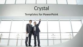  Presentation with new office - Slide deck with strategy asia - businessmen planning new office background and a  colored foreground