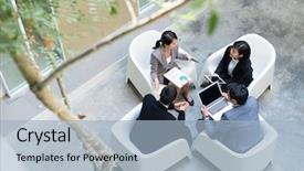  Presentation with asia - Audience pleasing presentation consisting of strategy asia - top view of office backdrop and a light blue colored foreground