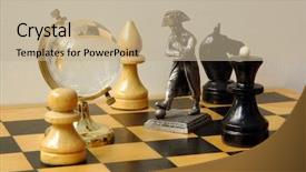  Presentation with chess - Slides with  background and a  colored foreground