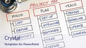  Presentation with strategy - Amazing PPT layouts having strategy graphs and swot analysis backdrop and a sky blue colored foreground